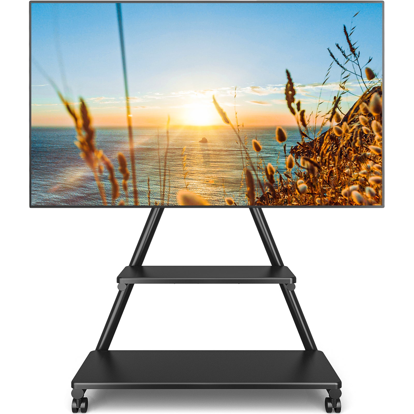 Rfiver Heavy Duty Rolling TV Stand for 43-80 Inch TVs up to 150lbs